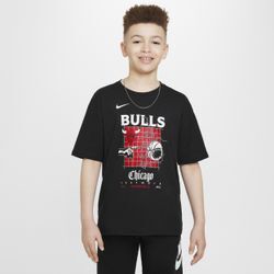 Chicago Bulls Courtside Nike NBA Max90 T-Shirt (ältere Kinder, Jungen) - Schwarz