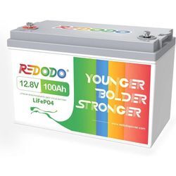 Redodo - 12V 100Ah Lithium Batterie LiFePO4 Akku+14,6V 20A Ladegerät für 12V Lithium Batterie LiFePO4