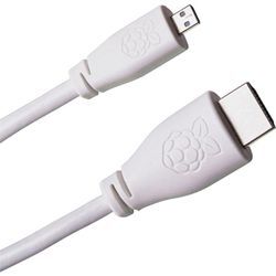 Raspberry Pi - SC0051 HDMI-Kabel [1x HDMI-Stecker - 1x HDMI-Stecker c Mini] 1.00 m Weiß