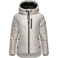 Steppjacke NAVAHOO "Krümelein" Gr. L (40), grau (hellgrau) Damen Jacken stylische Winterjacke mit dezenter Steppung