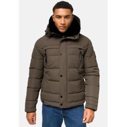 Steppjacke STONE HARBOUR "Witas" Gr. XXL (56), braun (rostbraun) Herren Jacken gesteppte Winterjacke mit abnehmbarer Kapuze