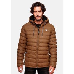 Winterjacke STONE HARBOUR "Zaharoo" Gr. XXL (56), braun (bronzed) Herren Jacken Wasserdichte, gesteppte Regenjacke für den Winter