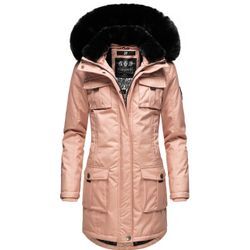 Wintermantel NAVAHOO "Tiniis" Gr. S (36), rosa, Damen, Oberstoff: 56% Nylon, 44% Polyester, Futter: 100% Polyester, Wattierung: 100% Polyester, Ärmelfutter: 100% Polyester, Kunstpelz: 90% Polyacryl, 10% Polyester, Mäntel, Parka mit abnehmbarer Kapuze und extra Einkaufstasche