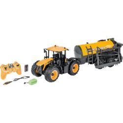 CARSON 590907653 1:16 RC TRAKTOR JCB+TANKWAGEN RTR GELB R/C Fahrzeug, Mehrfarbig