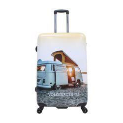 Koffer VOLKSWAGEN "Bus" Gr. B/H/T: 51 cm x 78 cm x 28 cm, bunt (mehrfarbig) Koffer Trolleys mit integriertem TSA-Zahlenschloss