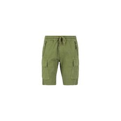 Sweatshorts ALPHA INDUSTRIES "Alpha Industries Men - Shorts Ripstop Jogger Short", Herren, Gr. L, Normalgrößen, grün (moss grün), Obermaterial: 100% Baumwolle, Hosen