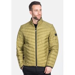 Steppjacke NEW CANADIAN, Herren, Gr. 24, grün (olivgrün, grün), 100% Polyester, unifarben, sportlich, kurz, hoch geschlossener Ausschnitt, Jacken, in tollem Stepp-Design