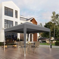 Devoko - Pavillon - 3×3M, UV-Schutz, faltbar, höhenverstellbar, wasserdicht, - Pop-Up Faltpavillon, Gartenpavillon, Partyzelt, Garten, Camping,