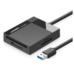 Ugreen - SD-/Micro-SD-/CF-/MS-Speicherkartenleser, usb 3.0-Stecker 1 m – schwarz