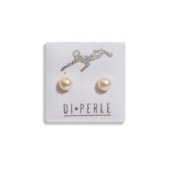 Paar Ohrstecker DI PERLE "Damen Perlenschmuck 585 Gelbgold Süsswasser Perlen Ohrstecker", weiß, Ohrringe, Damen, Damen, Damen Perlenschmuck