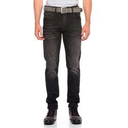 Slim-fit-Jeans CIPO & BAXX Gr. 32, Länge 34, schwarz Herren Jeans im Slim-Fit Schnitt