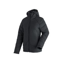 Outdoorjacke MAIER SPORTS "Loket W", Damen, Gr. 42, schwarz, 100% Polyamid, Rundhals, Langarm, Jacken, Damen Wanderjacke, atmungsaktive Jacke mit Kapuze