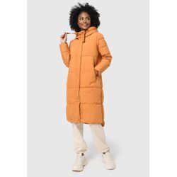 Winterjacke MARIKOO "Soranaa" Gr. L, bunt (rusty cinnamon) Damen Jacken langer Winter Mantel mit Kapuze