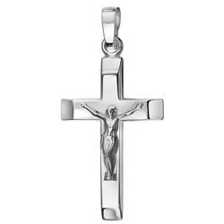 Ketten-Anhänger FIRETTI "Schmuck Geschenk Silber 925 Halsschmuck Anhänger Kreuz", silber (silberfarben), Schmuckanhänger, Damen, Silber 925 (Sterlingsilber), 2,1 g, Made in Germany