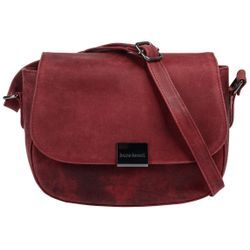 Umhängetasche BRUNO BANANI Gr. B/H/T: 21cm x 16cm x 6cm onesize, rot Damen Taschen echt Leder