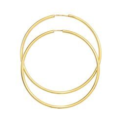 Paar Creolen JOBO Ohrringe Gr. Gelbgold 333, goldfarben (gelbgold 333) Damen 333 Gold 50 mm