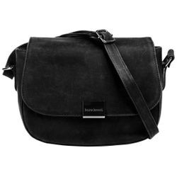 Umhängetasche BRUNO BANANI Gr. B/H/T: 21cm x 16cm x 6cm onesize, schwarz Damen Taschen echt Leder