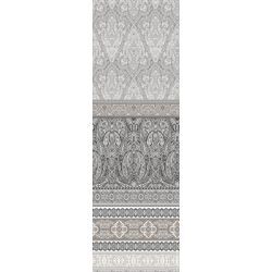 Plaid FLEURESSE "Plaid" Wohndecken Gr. B/L: 180 cm x 270 cm, grau (grau, weiß) Baumwolldecken Mako Satin, in Gr. 180x270 cm, Plaid