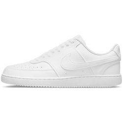 Sneaker NIKE SPORTSWEAR "COURT VISION LOW NEXT NATURE", Gr. 44, weiß (weiß, weiß, weiß), Synthetik, sportlich, Schuhe, Design auf den Spuren des Air Force 1, Topseller