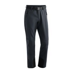 Funktionshose MAIER SPORTS "Tech Pants M", Herren, Gr. 44, Normalgrößen, grau, Vorderseite: 92% Polyester, 8% Elasthan / Rückseite: 100% Polyester, Hosen, Warme Softshellhose, winddicht, elastisch