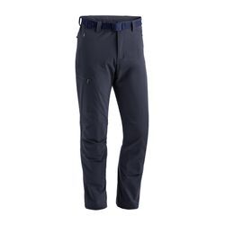 Funktionshose MAIER SPORTS "Oberjoch Therm", Herren, Gr. 58, Normalgrößen, blau (dunkelblau), 90% Polyamid, 10% Elasthan, Hosen, Winter-Outdoorhose, wattiert und elastisch