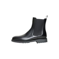 Schlupfboots HENRY STEVENS "Ella CB1 Businessschuh" Gr. 37,5, schwarz Damen Schuhe Chelsea Boots Leder handgefertigt, Stiefelette