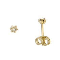 Paar Ohrstecker FIRETTI "Schmuck Geschenk Gold 750 Ohrschmuck Solitär", gold (gelbgoldfarben), Ohrringe, Damen, 0,15 ct LR = lupenrein, Gelbgold 585-Diamanten, Gelbgold 585, Diamanten, mit Brillant - Krappenfassung