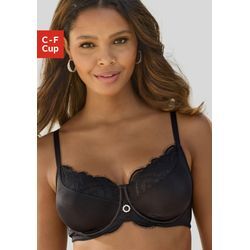 Minimizer-BH NUANCE, Damen, Gr. 100, Cup D, schwarz, Microtouch, Spitze, Obermaterial: 85% Polyamid, 15% Elasthan, elegant, BHs, mit extravagantem Strassaccessoire, Dessous