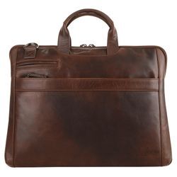 Laptoptasche X-ZONE Gr. B/H/T: 40cm x 31cm x 6cm onesize, braun (cognac) Damen Taschen echt Leder