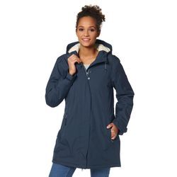 Funktionsjacke POLARINO, Damen, Gr. 40, blau (marine), Obermaterial: 100% Polyester. Futter: 100% Polyester. Kapuzenfutter: 100% Polyester. Wattierung: 100% Polyester, sportlich, Jacken, Atmungsaktiv, winddicht, wasserdicht. Wassersäule 8000mm, Topseller