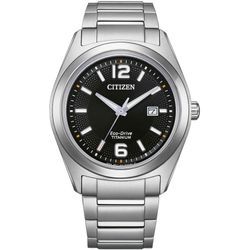 Solaruhr CITIZEN, silber (titansilberfarben), Armbanduhren, Herren, Armbanduhr, Herrenuhr, Titan