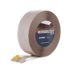 HOLZBRINK Sockelleiste PVC Weichsockelleiste selbstklebend 50x20mm Cappuccino