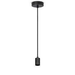 Paco Home - Deckenlampe Wohnzimmer Esszimmerlampe Pendelleuchte Esstisch Modern Hängelampe Schwarz, 1er Pendelleuchte