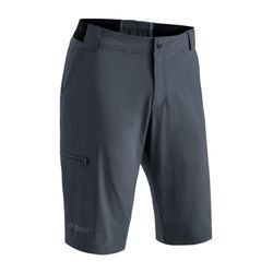 Funktionsshorts MAIER SPORTS "Norit Short M", Herren, Gr. 52, Normalgrößen, grau, 73% Polyamid, 17% Polyester, 10% Elasthan, Hosen, Herren Shorts, kurze Outdoor-Hose, Bermuda mit 5 Taschen, Regular Fit