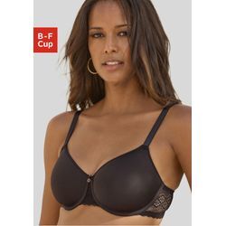 Minimizer-BH NUANCE, Damen, Gr. 100, Cup D, schwarz, Microtouch, Spitze, Spacer, Obermaterial: 81% Polyamid, 19% Elasthan, casual, BHs, mit Bügel und feinen Spitzeneinsätzen, Spacer-BH