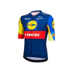 Santini Herren Kurzarmtrikot »Team Lidl-Trek 2024«, mit Raw-Cut-Ärmeln