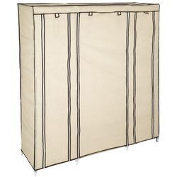 tectake® Stoffschrank, 5 Ebenen mit 12 Fächern, einfaches Stecksystem, 150 x 175 x 45 cm