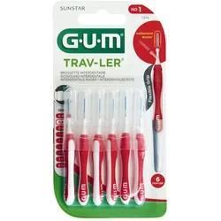 GUM TRAV-LER Interdentalbürste 0,8 mm rot 6 St