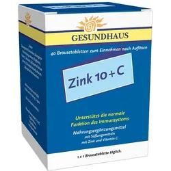 Zink 10 + C Brausetabletten 40 St