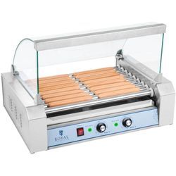 Hot-Dog-Grill Hot Dog Gerät Maker Hotdog Rollen Grill Edelstahl 9 Rollen 1800 w