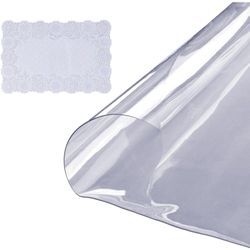 Tischfolie Tischschutz Transparent 1,5 mm Dicke, φ 1068 mm Tischschutz-Folie pvc Runde Tischdecke Tischfolie Abwaschbar Verschleißfest Hitzebeständig