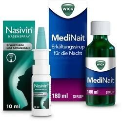 WICK MediNait + Nasivin Nasenspray Erw 1 Set