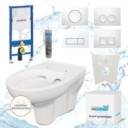 Geberit Duofix Vorwandelement mit Bernado WC spülrandlos mit Beschichtung, Komplett-Set Delta50...