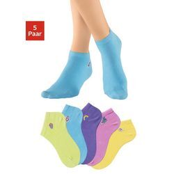 H.I.S Sneakersocken mehrfarbig Gr. 35-38 für Damen. Normal. Nachhaltig.