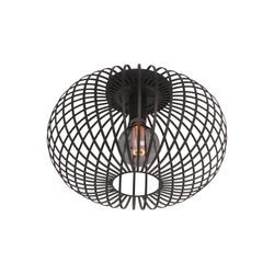 Deckenlampe Aglio, Ø 33 cm, schwarz, Metall