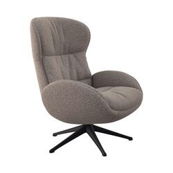 Relaxsessel FLEXLUX "Haze, TV-Sessel, Fernsehsessel, Polstersessel", braun (latte), B:70cm H:104cm T:79cm, 100% Polyester, Sessel, Rückenteilverstellung, drehbar, Fuß schwarz