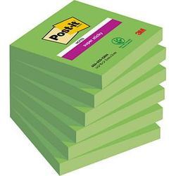 Post-it® Super Sticky Notes Haftnotizen extrastark 6546SA grün, 6 Blöcke