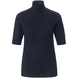 Rollkragen-Pullover Peter Hahn blau