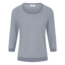 Rundhals-Pullover aus 100% SUPIMA®-Baumwolle Peter Hahn blau