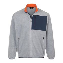 Fleecejacke Authentic Klein grau